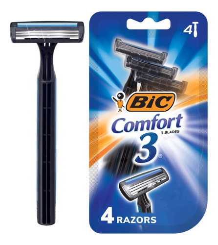 Bic Comfort 3 Maquinillas De Afeitar Desechables Para Hombre