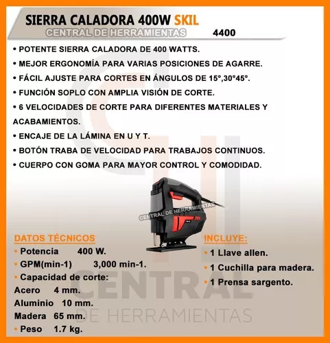 Sierra Calar Caladora Skil 4400 400w Vel Variable