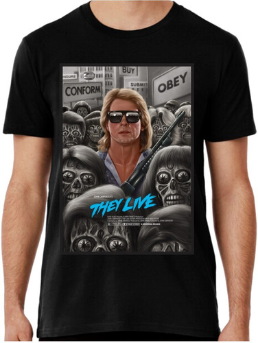 Playera O Blusa They Live En Blanco O Negro