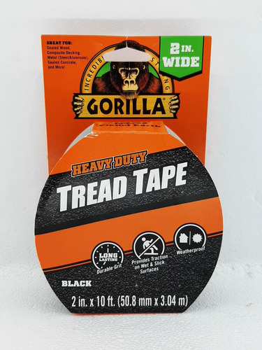 Gorilla Tape Cinta Antiresbalante Negra Extrafuerte