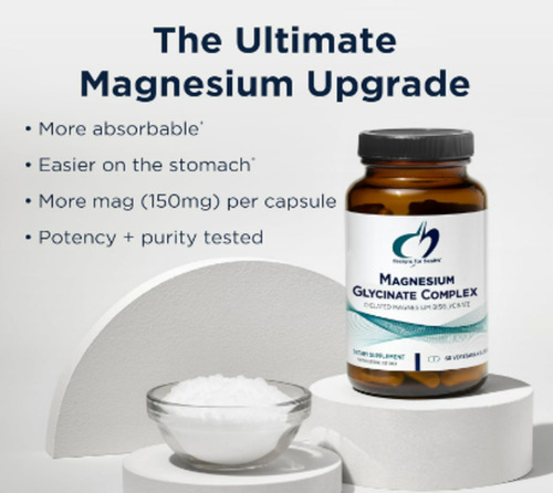 Designs For Health | Magnesio Citrate Complex | 60 Cápsulas Sabor Sin Sabor
