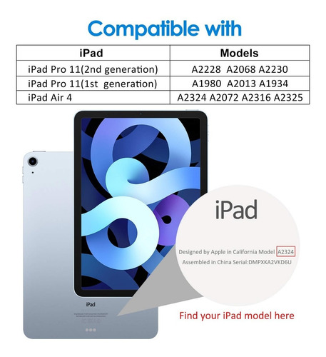 2 Micas Cristal Templado Para iPad Air 4 Y Air 5 10.9 PuLG