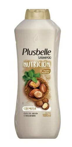 Shampoo Plusbelle Nutricion 1 Litro X 6 Unidades