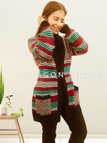 Cardigan Tapado Multicolor Pamela Confección Nacional 