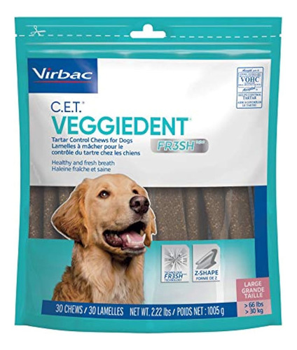 Virbac, C.e.t. Veggiedent Fr3sh. Masticables Para Perros