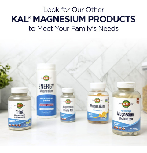 Suplemento Kal Magnesium Glicinate Activgels 315mg 90 Sofge