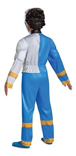 Disfraz De Power Ranger Azul Para Niños, Traje Oficial De Po