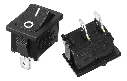 Switch Interruptor Mini Basculante Kcd1 2 Pines X 10 Pcs 