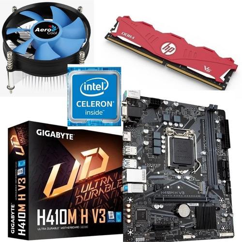 Imagen 3 de 6 de Combo Actualizacion Intel G5905 H410 Gigabyte 8gb Ddr4 Hp