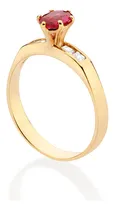 Comprar Anel Solitário Formatura Folheado Ouro 18k Rommanel 513412