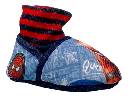 Pantufla Calcetin Niño 6314 Spiderman Rojo Azul