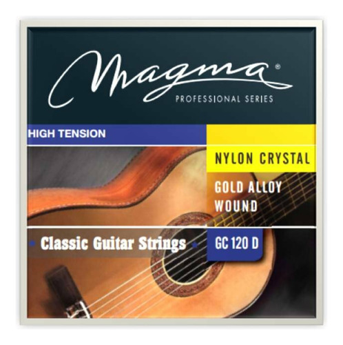 Encordado Guitarra Clásica Magma Tens. Alta Dorada Gc120d