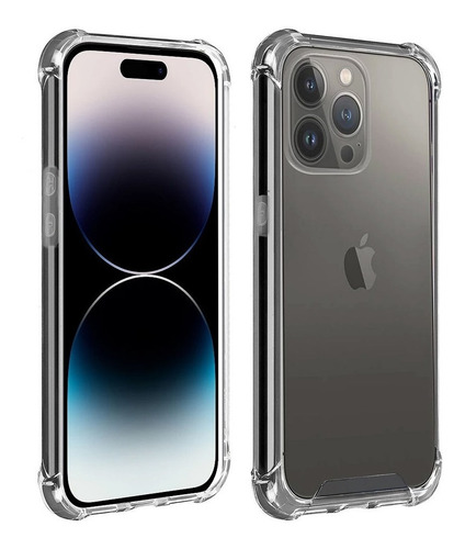 Imagen 2 de 4 de Forro Transparente iPhone 14 14 Plus 14 Pro 14 Pro Max