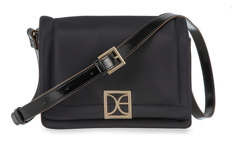 Bolsa Crossbody Cloe Llaldemi Mediano Color Negro
