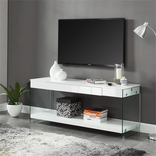 Bowery Hill Moderno Soporte De Tv De 70 Pulgadas Con Tapa De