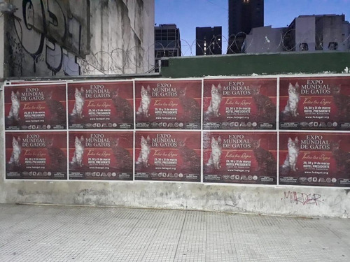 Imagen 9 de 10 de Afiches Vía Pública, Impresión, Fijación, Pegatinas, Pegado