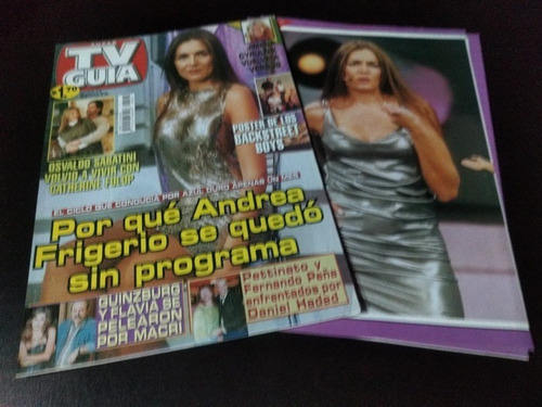 Andrea Frigerio * Tapa Y Nota Revista Tv Guia 105 * 2001 (Usado)