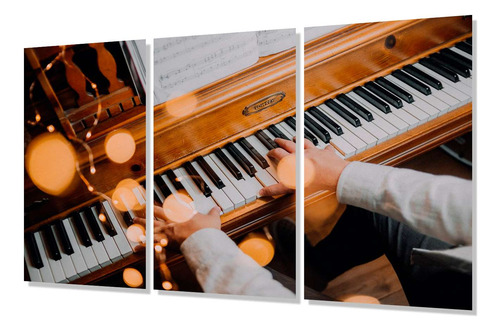 Cuadro Trip 60x90 Piano Persona Tocando Musica Clasica