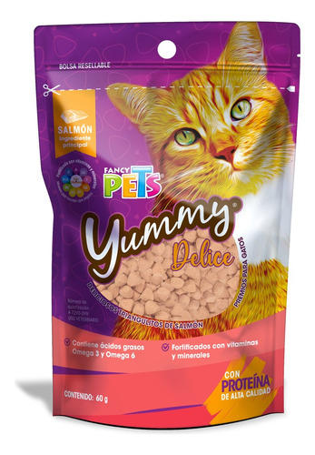 Premios Para Gato Premios Yummy Delice 60 Gr 12pz Fancy Pets
