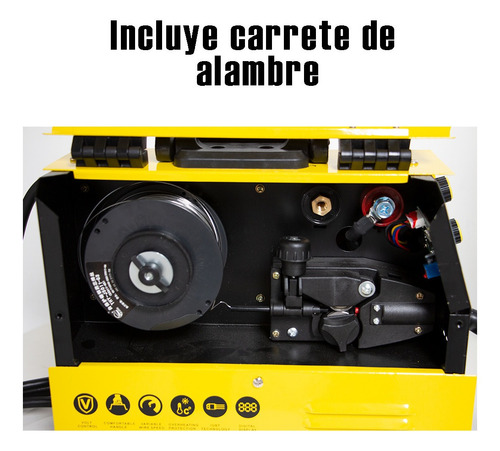 Soldadora Microalambre Inversora 120 Amp Electrodos 110v