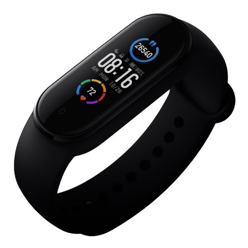 Imagem 10 de 12 de Xiaomi Mi Smart Band 5 1.1" caixa de plástico pc preta, pulseira black XMSH10HM