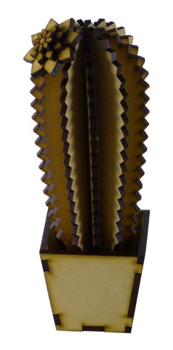 Cactus De Madera Para Souvenir O Decorar