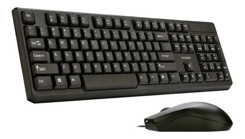 Kit de teclado y mouse Noga NKB-101 Español España de color negro