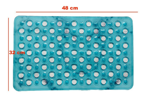 Imagen 2 de 3 de Alfombra Baño Antideslizante Pvc Con Ventosas 32x48