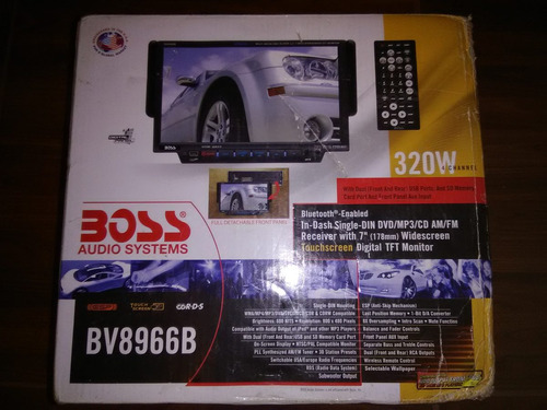 Reproductor Dvd Para Vehiculo Boss Bv8966b Nuevo 320w