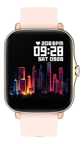 Imagen 3 de 8 de Reloj Inteligente Smartwatch Gold Rose Para Mujer Bluetooth