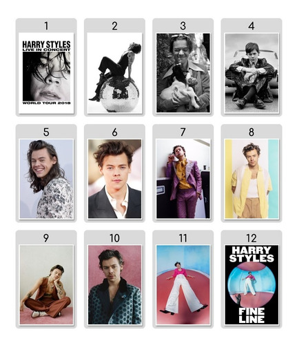 4 Posters A Elección Harry Styles Láminas 