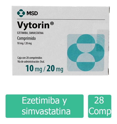 Vytorin 10 Mg / 20 Mg Caja Con 28 Comprimidos