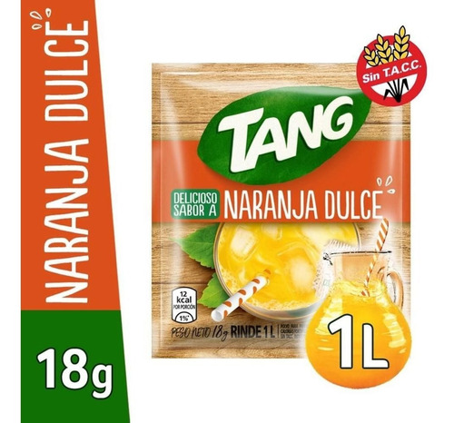 Imagen 1 de 1 de Jugo Tang Naranja Dulce Caja 20 Sobres 18 Grs