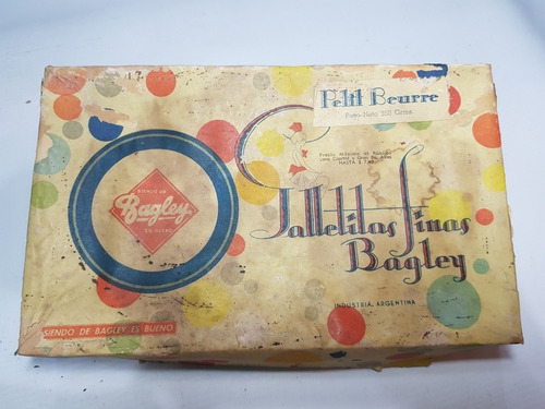 Antigua Caja Bagley Galletitas 1944 Única Mag 56016