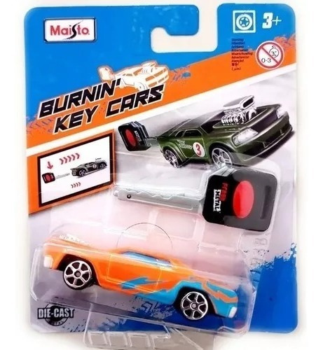 Auto Con Llave Lanzador Burnin Key Cars Maisto 15101