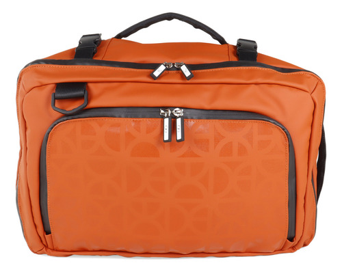 Duffle Bag Cloe Unisex De Viaje Doble Función Color Naranja
