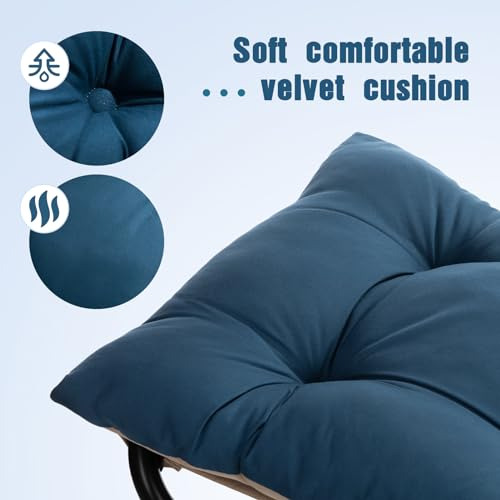 Taburete Reposapiés Plegable Tapizado, 15 Alto, Estructura M