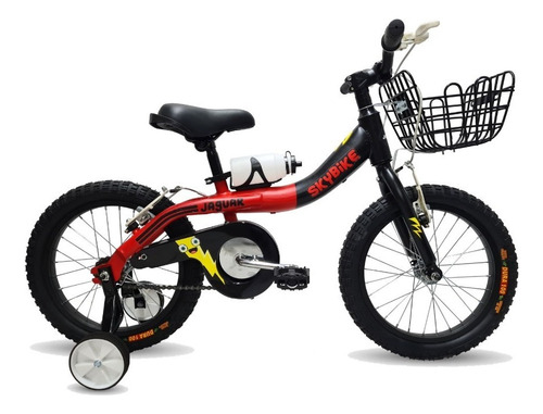 Bicicleta Infantil Skybike Niño Rodada 16 Ruedas Entrenadora Color Rojo Tamaño Del Cuadro Unitalla