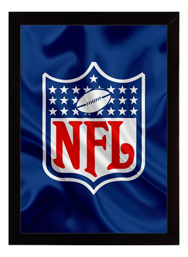 Nfl, Futebol Americano, Espm, Quadro Com Moldura 33x24cm