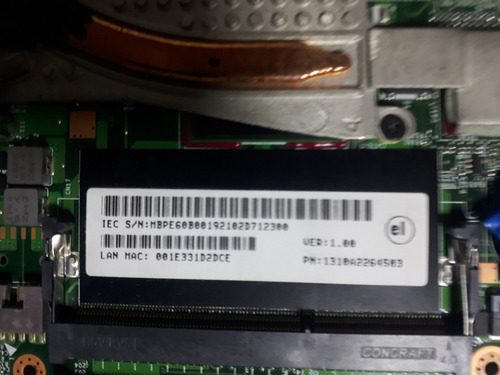 Board Portatil Acer 3810tz En Perfecto Estado