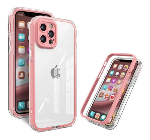 Protector Bumper Cubre Cam Transparente Para iPhone 14 Comun