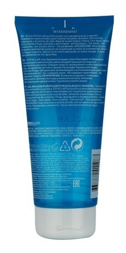 La Roche Posay Effaclar Gel Limpiador Pieles Grasas X 200 Ml