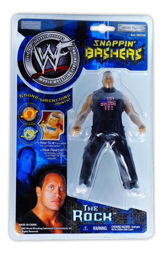 Wwf Snappin' Bashers Dwayne Johnson The Rock 2002 Edition