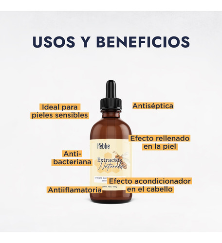Imagen 6 de 10 de Jalea Real Extracto Glicólico Cosmético 100% Puro