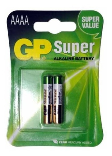 Pila Marca Gp 1.5v (4a) Aaaa Paquete Por 2 Unidades Alkalina