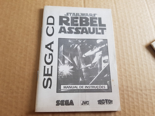 Manual Tec Toy Sega Cd Raro Star Wars Rebel Excelente Estado