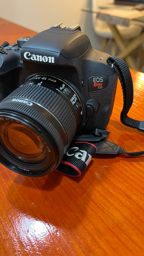  Canon Eos Rebel Kit T7i 18-55mm Dslr Negro