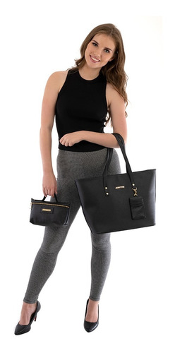 Imagen 2 de 10 de Conjunto De Bolsa Cosmetiquera Tarjetero Jennyfer 3 Piezas