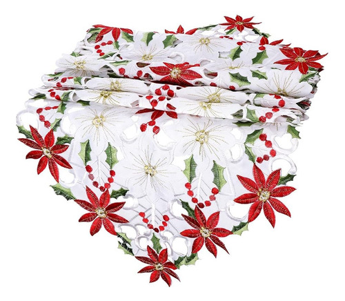 Our Warm - Camino De Mesa De Navidad Bordado De 15 X 70 PuLG