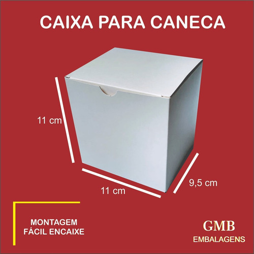 Imagem 2 de 4 de Caixa Para Caneca De Porcelana 100 Pode Sublimar